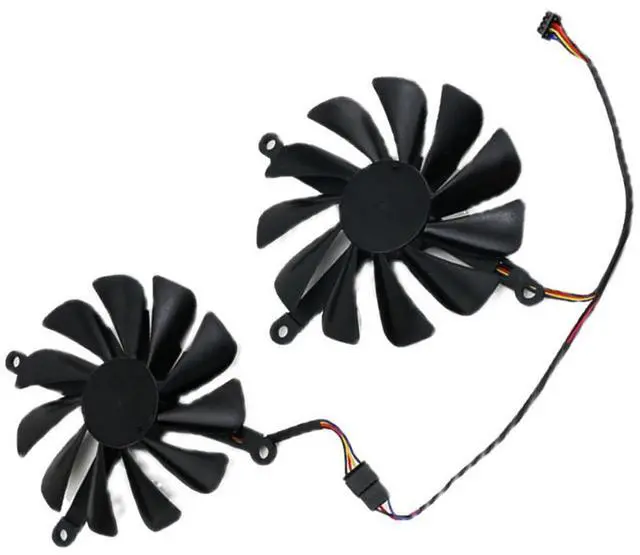 Alt view image 7 of 7 - Graphics Card Cooling Fans Suitable for XFX RX 5700 5700XT 5500XT 5600XT Thicc II Pro Series Desktop CF1010U12S 95mm 12V 0.45A 4 Pin Video Card Cooler Fans GPU Fan