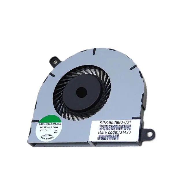 Alt view image 2 of 5 - CPU Cooling Fan Suitable for HP Envy Spectre XT 13 15 13-B XT-13 XT-15 TPN-C104 HSTNN-IB3V HSTNN-HD04XL 13-B000 13-B100 13-B200 13-2000 Laptop Cooler 5V 0.4A 4 PIN 692090-001 EG50050S1-C010-S9A