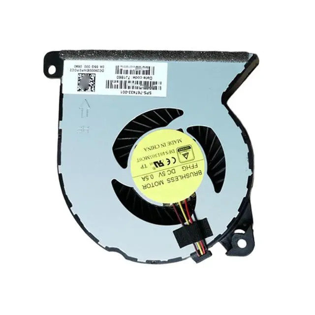 Alt view image 4 of 5 - CPU Cooling Fan Suitable for HP ProBook 440 445 450 455 470 G2 Hstnn-C80C Series Laptop Cooler Fan 5V 0.5A 4 PIN 858970-001 DFS481305MC0T FFHG