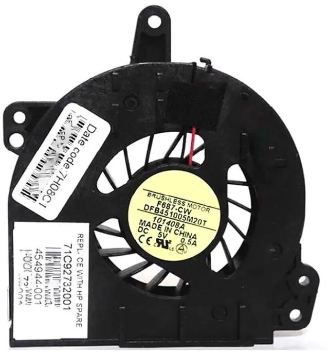 Main image of CPU Cooling Fan Suitable for HP Presario A900 C700 F700 G7000 for Compaq CQ500 CQ510 CQ520 CQ530 500 510 520 530 Series Laptop Cooler Fan 5V 0.5A 2 PIN 438528-001 DFB451005M20T F687-CW