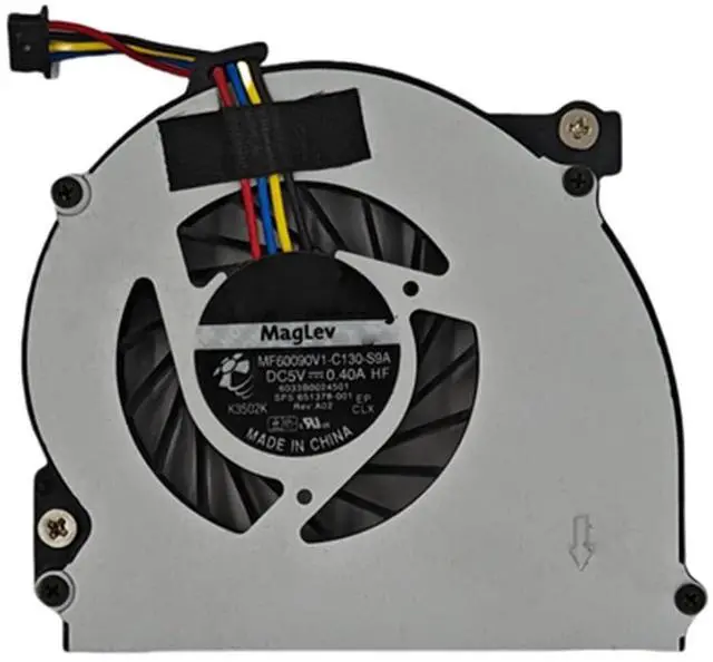 Main image of CPU Cooling Fan Suitable for HP Elitebook 2570 2570P 2560 2560P Series Laptop Cooler Fan 5V 0.4A 4 PIN 651378-001 MF60090V1-C130-S9A