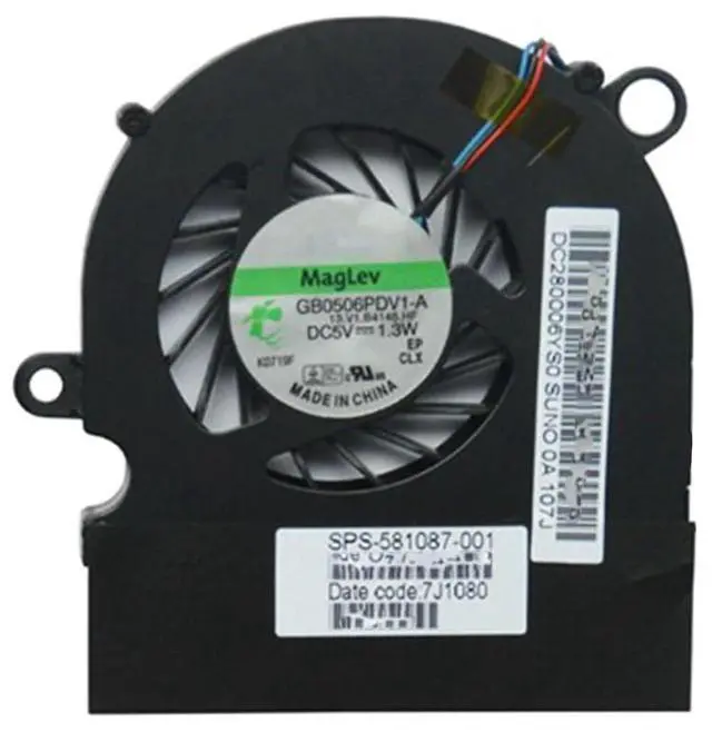 Main image of CPU Cooling Fan Suitable for HP Probook 5310 5310M Series Laptop Cooler Fan 5V 0.26A 3 PIN 581087-001 GB0506PDV1-A