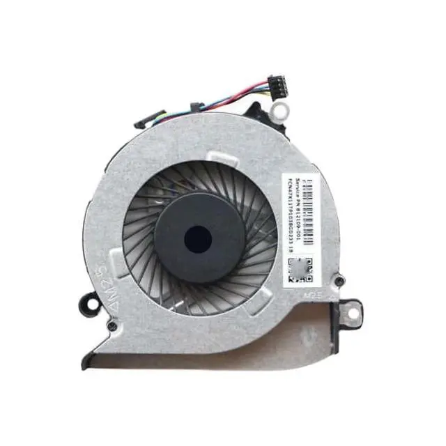 Alt view image 2 of 5 - CPU Cooling Fan Suitable for HP 14-AB 15-AB 15T-AB 15Z-A 15-an 17-G TPN-Q159 TPN-Q158 15T-AB200 15-AB273CA 15-ANXXX 15-an005TX 17-G015DX 17-G101DX Laptop Cooler 5V 0.5A 4 PIN 0FGBW0000H