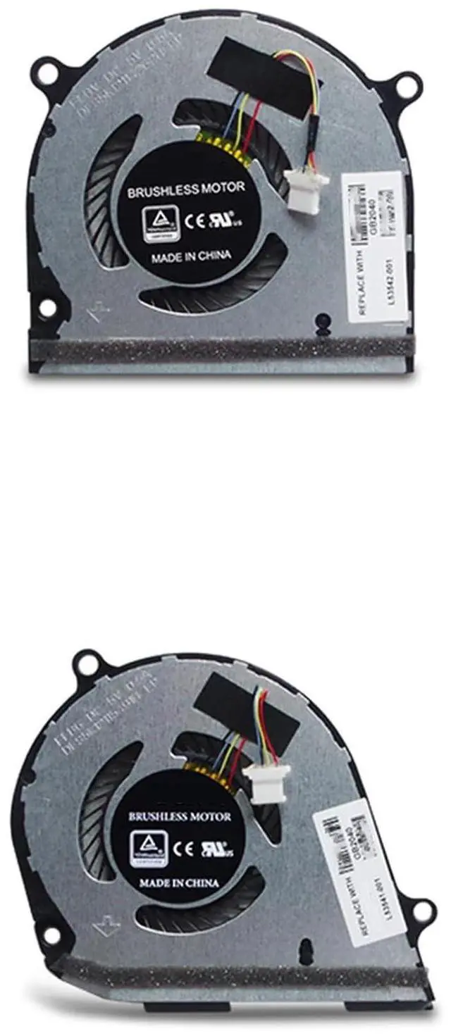 Main image of CPU GPU Cooling Fan Suitable for HP Envy X360 15-DS 15-DR 15M-DS 15T-DR 15Z-DS TPN-W142 TPN-W143 Series Laptop Cooler Fan 5V 0.5A 4 PIN L53541-001 L53542-001 (CPU+GPU)