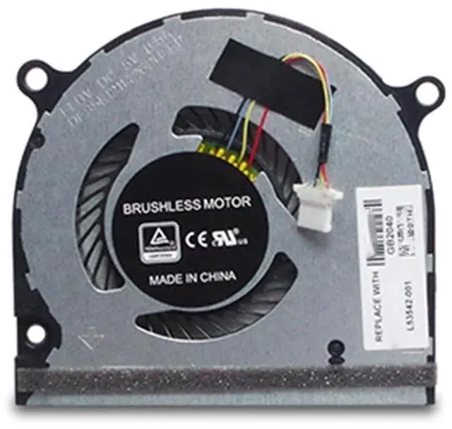 Main image of CPU GPU Cooling Fan Suitable for HP Envy X360 15-DS 15-DR 15M-DS 15T-DR 15Z-DS TPN-W142 TPN-W143 Series Laptop Cooler Fan 5V 0.5A 4 PIN L53541-001 L53542-001 (GPU)