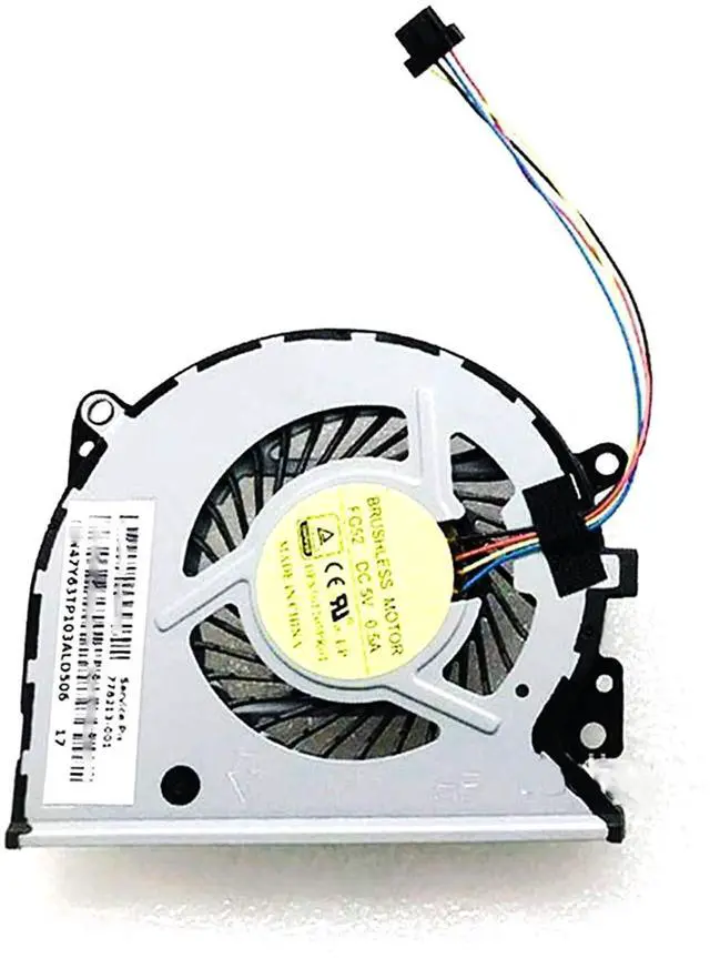 Main image of CPU Cooling Fan Suitable for HP X360 13-B 13-A 15-U 15T-U TPN-Q147 13-A000 13-A100 15-U010DX 15-U011DX 15-U110DX 15-U111DX 15-U010DX Series Laptop Cooler Fan 5V 0.5A 4 PIN DFS501105PR0T