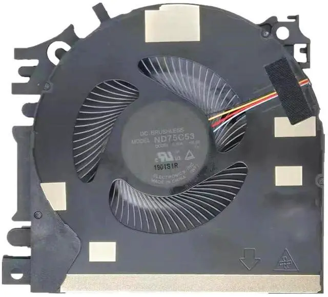 Main image of CPU GPU Cooling Fans Suitable for HP Zbook Fury 15.6" 15 G7 G8 Series Laptop Cooler Fan 5V 0.5A 4 PIN M20097-001 ND75C52-19L05 M17046-001 ND75C53-19L06 (GPU)
