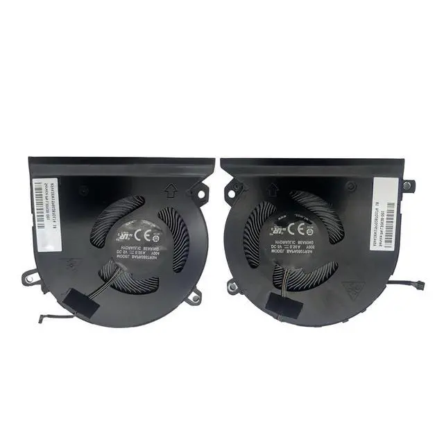 Alt view image 4 of 5 - CPU GPU Cooling Fans Suitable for HP EliteBook 1050 G1 HSN-Q11C for Zbook Studio X360 G5 Series Laptop Cooler Fan L30938-001 BAPA0807R5H Y004 BAPA0807R5H Y005 5V 0.5A 4 PIN (CPU+GPU)
