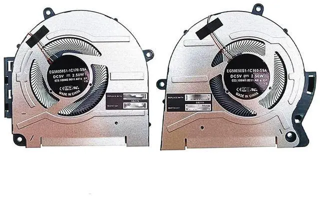 Main image of CPU GPU Cooling Fans Suitable for HP Envy 17X 17-CH 17M-CH 17T-CH TPN-W148 Series Laptop Cooler Fan 5V 0.5A 4 PIN M45786-001 EG50050S1-1C160-S9A M45787-001 EG50050S1-1C170-S9A (CPU+GPU)