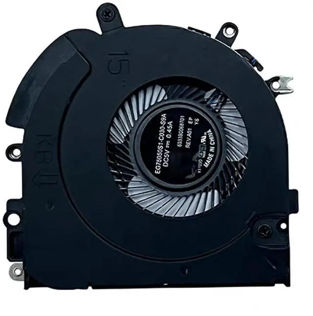 Main image of CPU Cooling Fans Suitable for HP Zbook 15U G5 G6 for EliteBook 850 855 G5 G6 Series Laptop Cooler Fan 5V 0.4A 4 PIN EG75050S1-C030-S9A