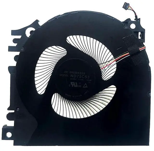 Main image of CPU GPU Cooling Fans Suitable for HP ZBook Fury 17.317 G7 17 G8 Series Laptop Cooler Fan 5V 0.5A 4 PIN ND75C54-19L07 ND75C53-19L06 (GPU)