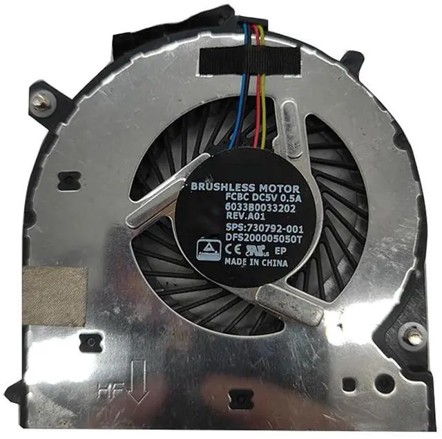 Main image of CPU Cooling Fans Suitable for HP Zbook 15U G2 for EliteBook 745 750 G1 840 G1 G2 850 G2 Series Laptop Cooler Fan 5V 0.5A 4 PIN 730792-001 DFS200005050T FCBC
