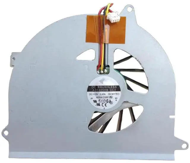 Main image of CPU Cooling Fans Suitable for HP Pavilion R4200 R4100 R4000 ZV6200 ZV6100 ZV6000 Series Laptop Cooler Fan 5V 0.45A 3 PIN AD0605HB-GC3