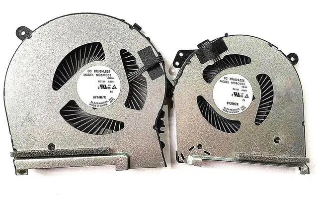 Main image of CPU GPU Cooling Fans Suitable for HP OMEN 5 Air 15-DH 15T-DH TPN-C143 15T-DH000 15-DH001NR 15-DH002NR 15-DH0015NR 15-DH0006TX 15-DH0007TX 15-DH0008TX 15-DH0009TX 15-DH0161TX Series (CPU+GPU)
