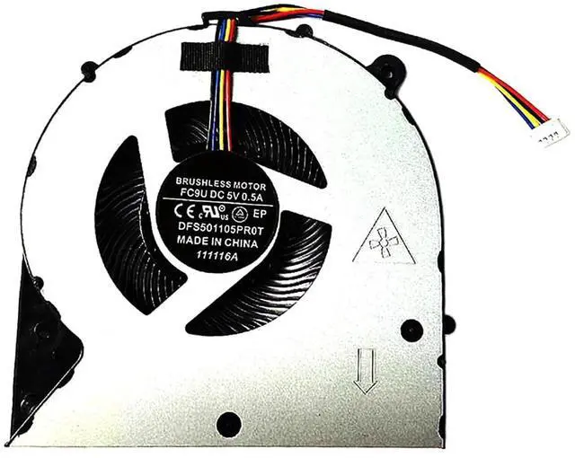 Main image of CPU Cooling Fans Suitable for HP Zbook 15U G3 G4 for EliteBook 750 755 850 855 G3 Series Laptop Cooler Fan 5V 0.5A 4 PIN 821185-001 DFS501105PR0T FC9U