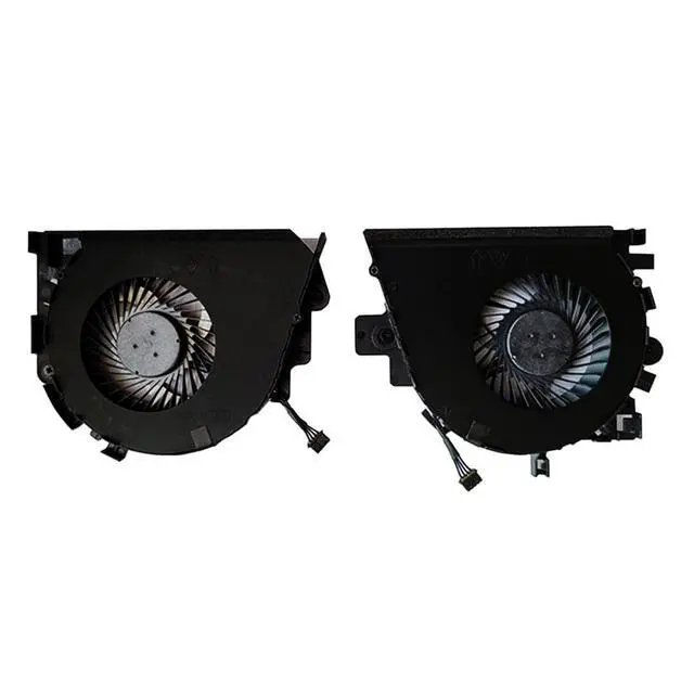 Alt view image 5 of 5 - CPU GPU Cooling Fans Suitable for HP ZBook 15 G3 15 G4 HSTNN-C87C Mobile Worstation Series Laptop Cooler Fan 5V 0.5A 4 PIN 848251-001 DFS2000054R0T FGGT 848252-001 DFS531005PL0T FGGU (CPU+GPU)