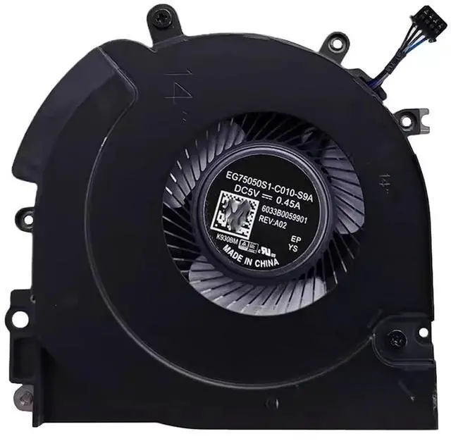 Main image of CPU Cooling Fans Suitable for HP Zbook 14U G5 G6 EliteBook 846 G5 745 840 845 G5 G6 Series Laptop Cooler Fan 5V 0.45A 4 PIN EG75050S1-C010-S9A