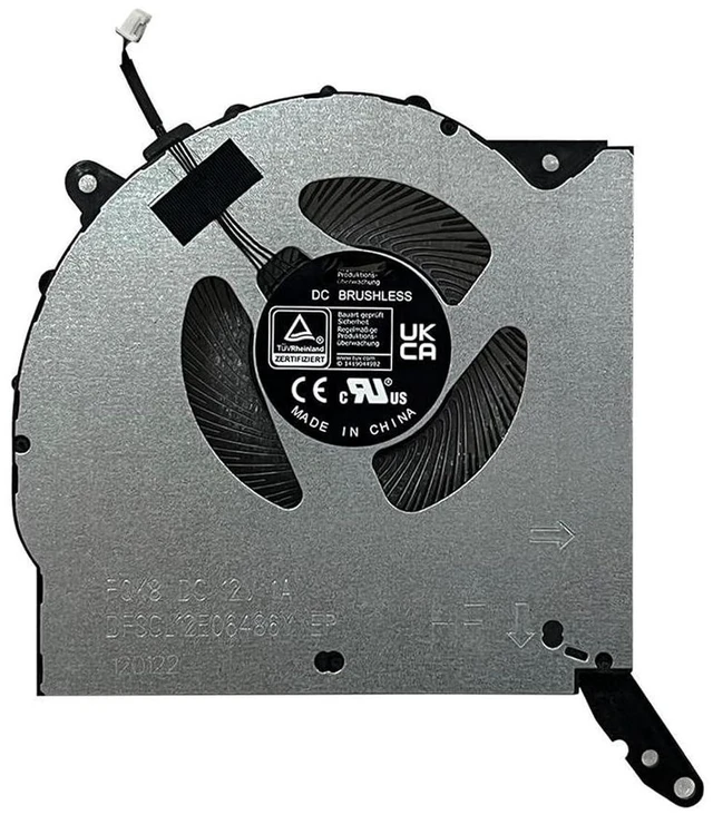 Main image of 12V CPU GPU Cooling Fans Suitable for Le-novo Legion Pro 5 R9000P 16 ARX8 Y9000P 16 IRX8 82WK 2023 2024 Year Series Laptop Cooler Fan DFSCL12E06486Y FQK8 DFSCL12E16486Y FQK9 12V 1A 4 PIN (CPU)