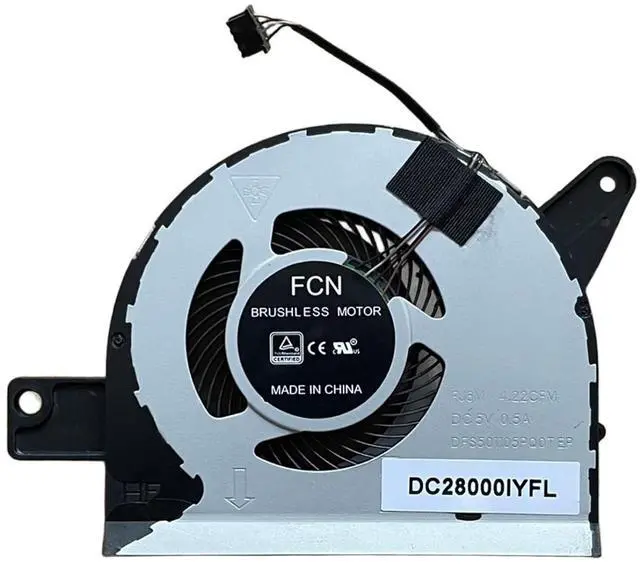 Main image of CPU Cooling Fans Suitable for Dell Precision 3530 M3530 3520 M3520 for Latitude 15 5591 5590 5580 E5580 Series Laptop Cooler Fan 0314FC EG50050S1-CA80-S9A 5V 0.5A 4 PIN