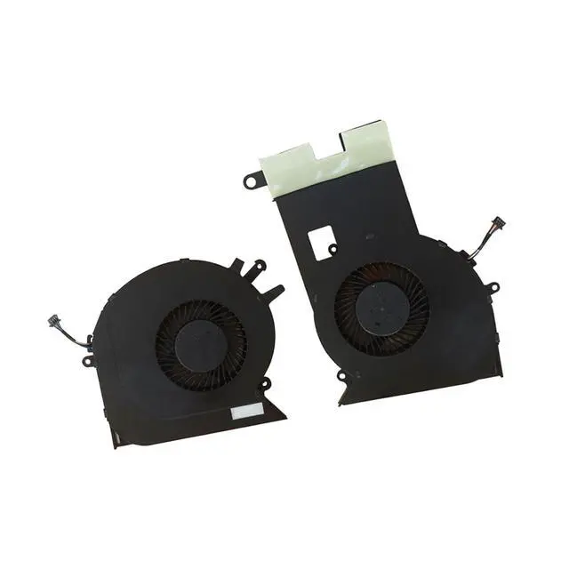 Alt view image 2 of 5 - CPU GPU Cooling Fans Suitable for HP Omen 3 4 Plus 17-CE 17-an TPN-Q195 17-CE1013DX 17-AN101TX 17-AN012DX 17-AN013TX 17-AN014TX Series Laptop Cooler Fan 5V 0.5A 4 PIN 931576-001 931577-001 (CPU+GPU)