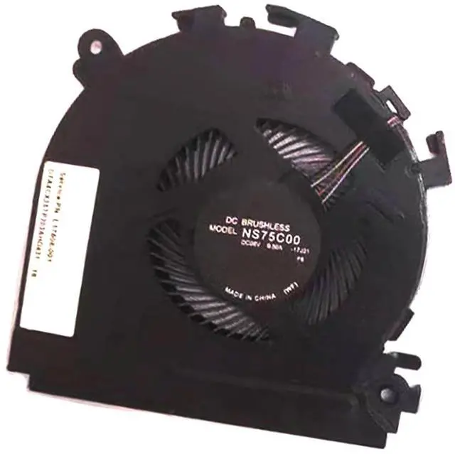 Main image of CPU GPU Cooling Fans Suitable for HP Spectre X360 15-CH TPN-Q200 15-CH000 Series Laptop Cooler Fan 5V 0.5A 4 PIN NS75C00-18C17 L33058-001 NS75C00-18C16 L33057-001 (CPU)