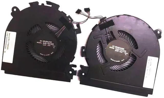 Main image of CPU GPU Cooling Fans Suitable for HP Spectre X360 15-CH TPN-Q200 15-CH000 Series Laptop Cooler Fan 5V 0.5A 4 PIN NS75C00-18C17 L33058-001 NS75C00-18C16 L33057-001 (CPU+GPU)