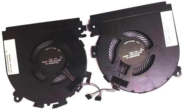 Alt view image 4 of 5 - CPU GPU Cooling Fans Suitable for HP Spectre X360 15-CH TPN-Q200 15-CH000 Series Laptop Cooler Fan 5V 0.5A 4 PIN NS75C00-18C17 L33058-001 NS75C00-18C16 L33057-001 (CPU+GPU)