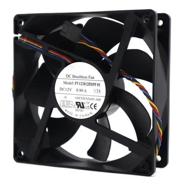 Alt view image 2 of 7 - 120MM DC12V 0.90A 10.8W PV123812DSPF 01 Speed 3500RPM 12038 12CM Motherboard PMW Speed Control Silent Fan 120 * 120 * 38mm 5pin