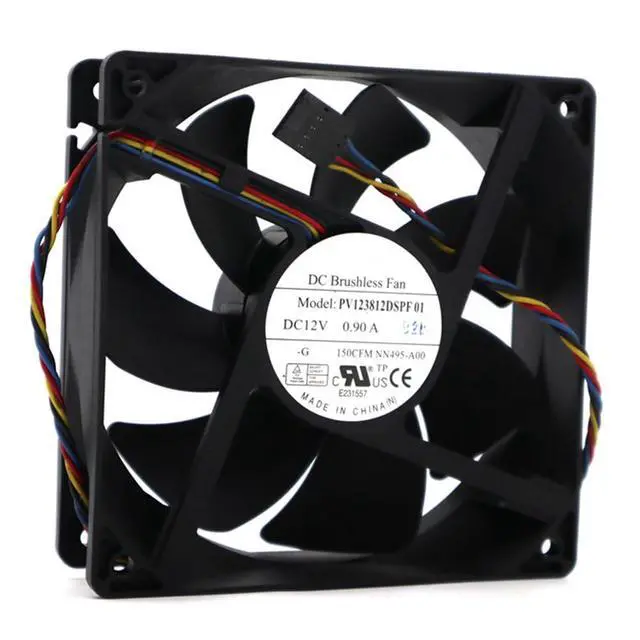 Alt view image 7 of 7 - 120MM DC12V 0.90A 10.8W PV123812DSPF 01 Speed 3500RPM 12038 12CM Motherboard PMW Speed Control Silent Fan 120 * 120 * 38mm 5pin