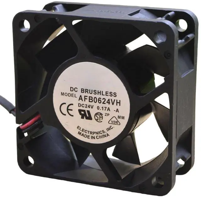 Main image of 60MM Fan DC24V 0.17A 3.36W 6025 AFB0624VH Speed 5500RPM 6CM Inverter Laser Printing Silent Cooling Fan 60 * 60 * 25MM (2pin)