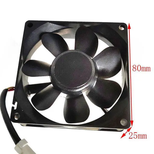 Alt view image 5 of 6 - 80MM Fan DC24V 0.1A 2.4W Double Ball Bearing 8025 80 * 80 * 25MM 9WP0824S4D03 8CM Drive Inverter Waterproof Fan Accessory Speed 3100RPM (3pin)