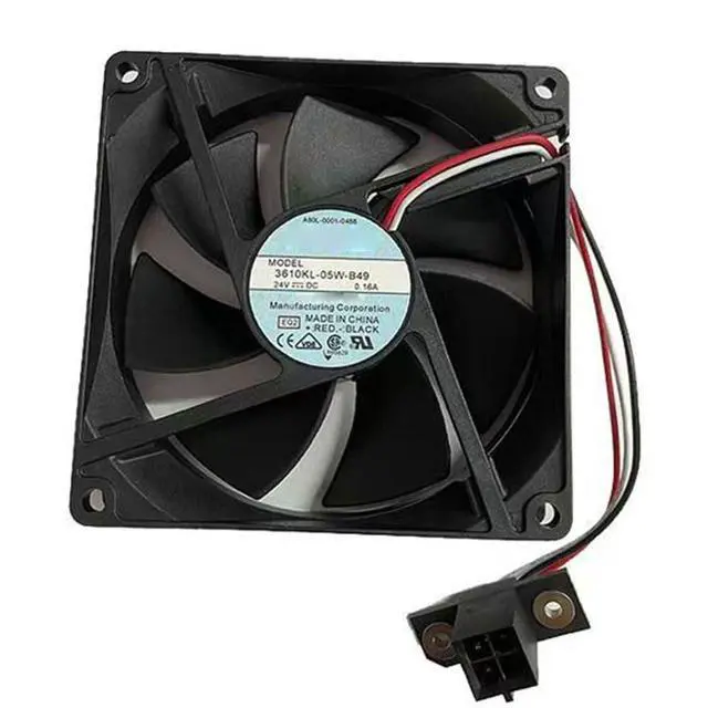 Alt view image 4 of 7 - 92mm DC24V 0.16A 3.84W 9225 3610KL-05W-B49 Inverter, Servo Drive Cooling Fan A90L-0001-0488 Speed 2800RPM for NMB 9cm Fanuc System Fan 9025 92 * 92 * 25mm (3pin)