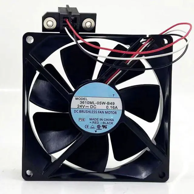 Main image of 92mm DC24V 0.16A 3.84W 9225 3610KL-05W-B49 Inverter, Servo Drive Cooling Fan A90L-0001-0488 Speed 2800RPM for NMB 9cm Fanuc System Fan 9025 92 * 92 * 25mm (3pin)