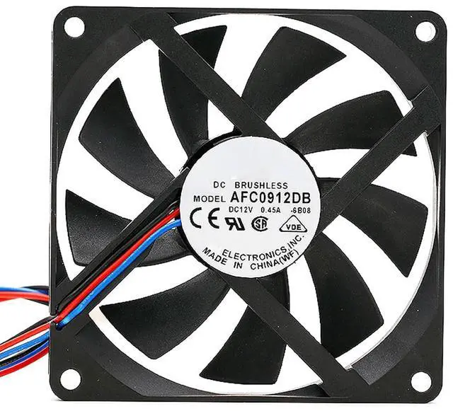 Main image of 90MM Fan DC12V 0.45A Ultra Slim 9015 AFC0912DB 9CM PWM Speed Control Case Computer CPU Fan 90 * 90 * 15mm Speed 3800RPM 3pin