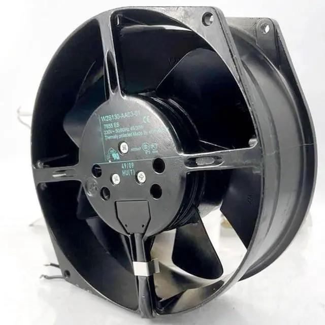 Alt view image 3 of 6 - 150MM AC230V 45W 0.195A W21301-AA03-01 High Temperature Resistant Metal Speed 2800RPM Elevator Accessories Tongli V3F Inverter Fan 172 * 150 * 55mm Power Electrical Cabinet Fan (2pin)