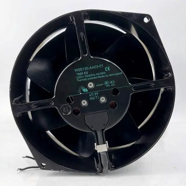 Alt view image 4 of 6 - 150MM AC230V 45W 0.195A W21301-AA03-01 High Temperature Resistant Metal Speed 2800RPM Elevator Accessories Tongli V3F Inverter Fan 172 * 150 * 55mm Power Electrical Cabinet Fan (2pin)
