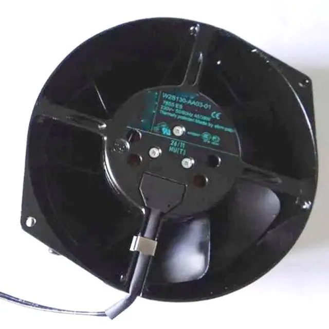 Alt view image 5 of 6 - 150MM AC230V 45W 0.195A W21301-AA03-01 High Temperature Resistant Metal Speed 2800RPM Elevator Accessories Tongli V3F Inverter Fan 172 * 150 * 55mm Power Electrical Cabinet Fan (2pin)