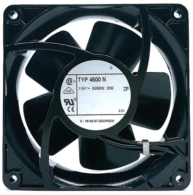 Main image of 120MM Fan DC115V 20W 0.173 TYP 4600N 12038 12CM Double Ball Bearing Metal Axial Flow Cooling Fan 120 * 120 * 38MM (2pin)