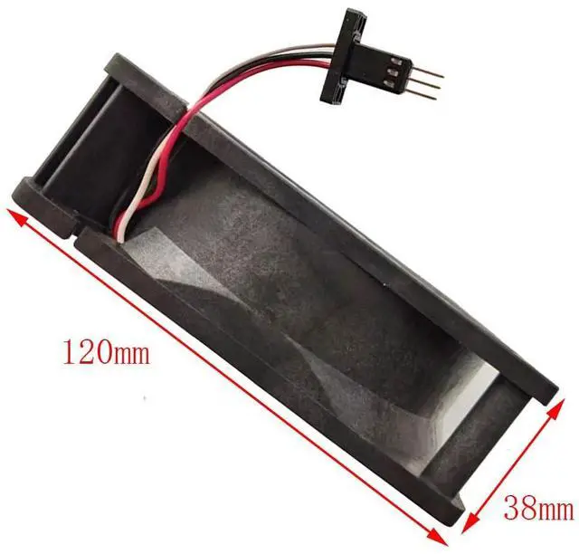 Alt view image 7 of 7 - 120MM DC24V 0.32A 7.68W 9WF1224H1D03 Industrial Control Cabinet Fan 120 * 120 * 38MM A90L-0001-0509 12CM Fanack Power Module Fan (3pin)