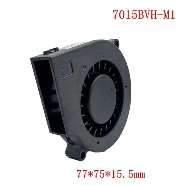 Alt view image 6 of 7 - 77MM DC12V 6.6W 0.55A 1U Server Cooling Turbofan 7015BVH-M1 12V 4-Wire Speed Control Double Ball Blower Fan 77 * 75 * 15.5mm Speed 500RPM (4pin)