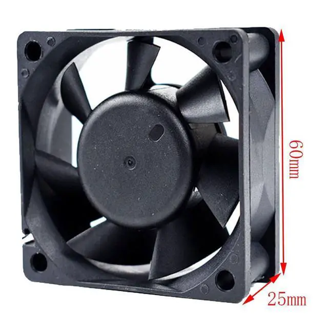 Alt view image 6 of 7 - 60MM Fan DC 24V 0.13A 3.12W 6025 06025SA-24Q-BL Speed 4200RPM 60 * 60 * 25MM 6CM Inverter Drive Fan(3pin)