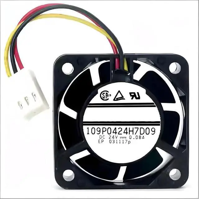 Main image of 40MM Fan DC24V 0.08A 1.92W Double Ball Bearing 4015 109P0424H7D09 4cm Inverter CNC Machine Cooling Fan 40 * 40 * 15MM (3pin)