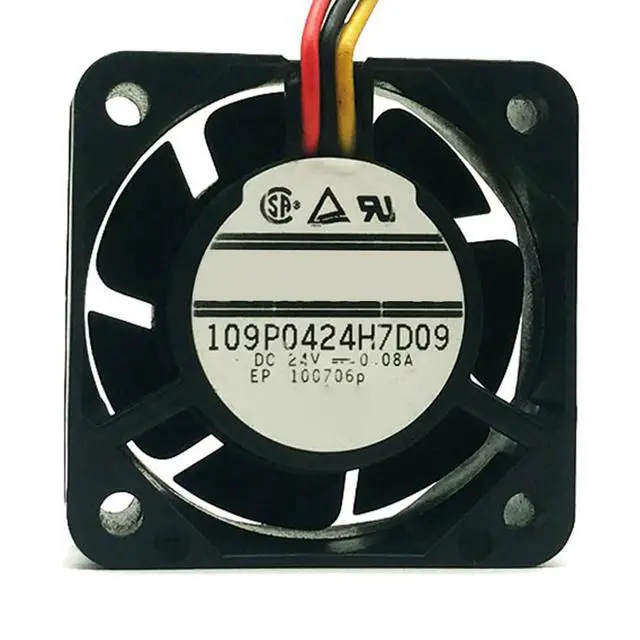 Alt view image 6 of 7 - 40MM Fan DC24V 0.08A 1.92W Double Ball Bearing 4015 109P0424H7D09 4cm Inverter CNC Machine Cooling Fan 40 * 40 * 15MM (3pin)