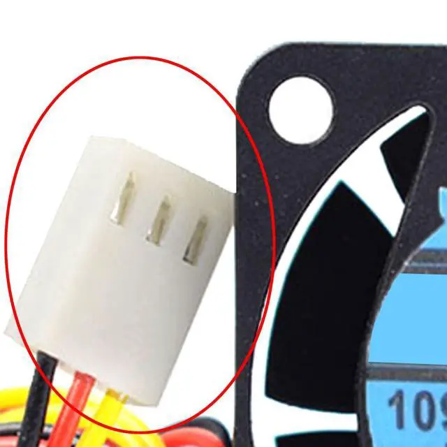 Alt view image 7 of 7 - 40MM DC24V 0.08A 1.92W 109P0424H7D28 40 * 40 * 15MM 4CM Inverter Fan 4015 Servo Drive CNC Machine Fan Speed 7700RPM(3pin)