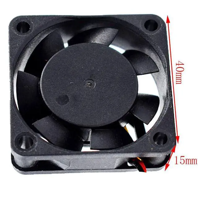 Alt view image 5 of 7 - 40MM DC24V 0.08A 1.92W 109P0424H7D28 40 * 40 * 15MM 4CM Inverter Fan 4015 Servo Drive CNC Machine Fan Speed 7700RPM(3pin)