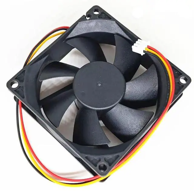 Alt view image 3 of 7 - 80MM DC12V 0.26A 3.12W JF0825S1SAPR 8025 8CM Inverter Fan UPS Power Supply C1K C2K C3K Fan 80 * 80 * 25MM(3pin)