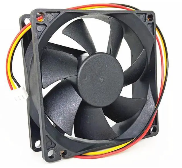 Alt view image 4 of 7 - 80MM DC12V 0.26A 3.12W JF0825S1SAPR 8025 8CM Inverter Fan UPS Power Supply C1K C2K C3K Fan 80 * 80 * 25MM(3pin)