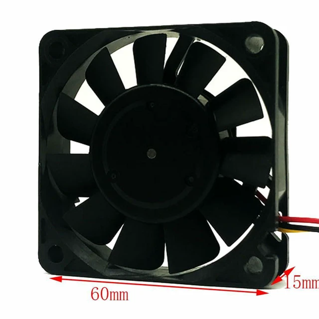 Alt view image 5 of 7 - 60MM Fan DC24V 0.06A 1.44W 109P0624H7D01 6015 6CM Speed 4500RPM 60 * 60 * 15MM Communication Control Power Supply Device System Cooling Fan(3pin)