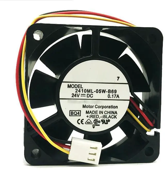 Main image of 60MM DC24V 3.12W 0.13A 2410ML-05W-B69 6025 Speed 5300RPM Power Supply Fan 60 * 60 * 25MM Inverter Cooling Ball Fan(3pin)