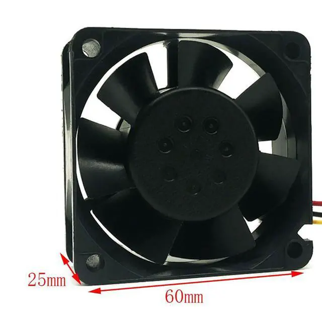 Alt view image 5 of 7 - 60MM DC24V 3.12W 0.13A 2410ML-05W-B69 6025 Speed 5300RPM Power Supply Fan 60 * 60 * 25MM Inverter Cooling Ball Fan(3pin)